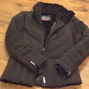 Black fitted winter jacket/coat